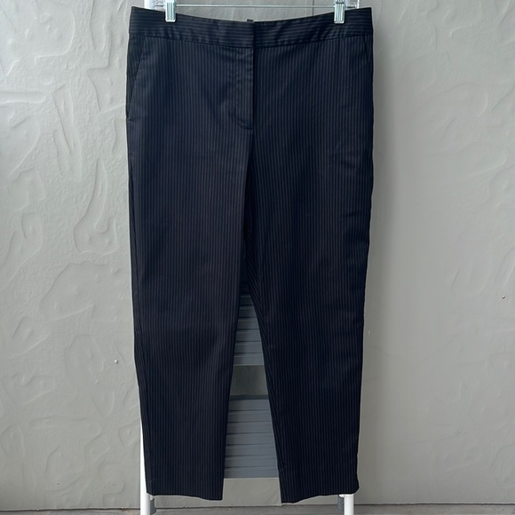 Talbots Pin Stripe Pant Black Size 10 - Picture 1 of 8